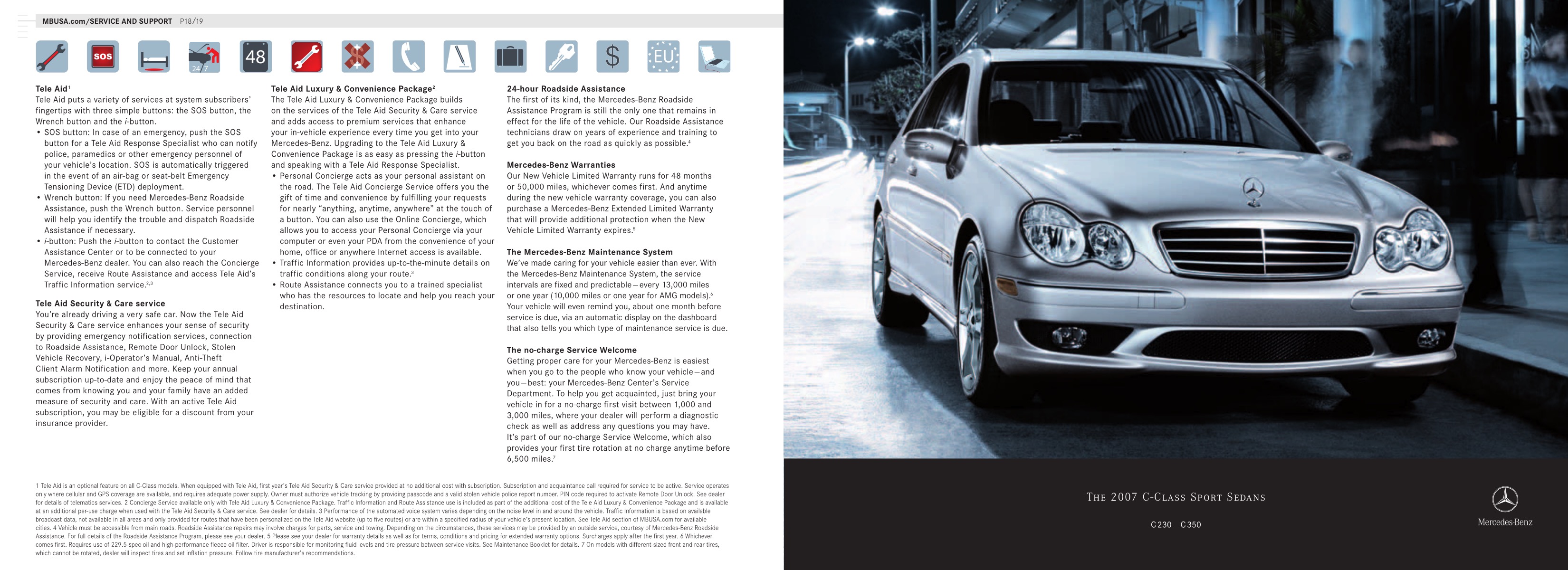 2007 Mercedes-Benz C-Class Sport Brochure